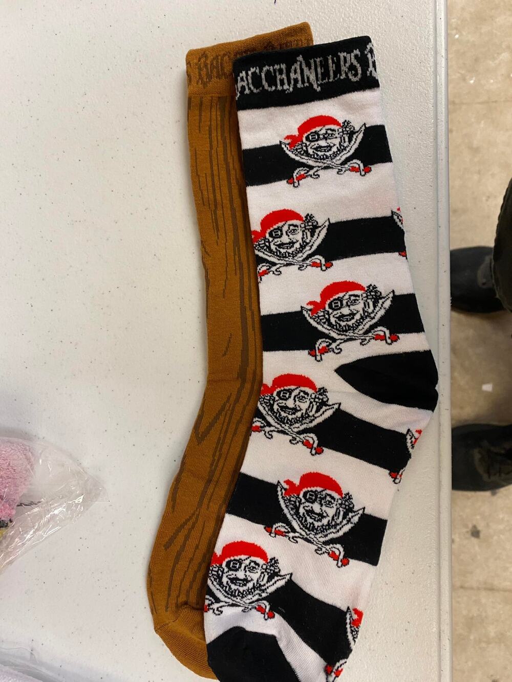 Bacchus 2024 Buccaneer Sock New Orleans Mardi Gras Krewe Favor